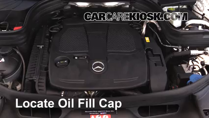 2014 Mercedes-Benz GLK350 4Matic 3.5L V6 Aceite Agregar aceite